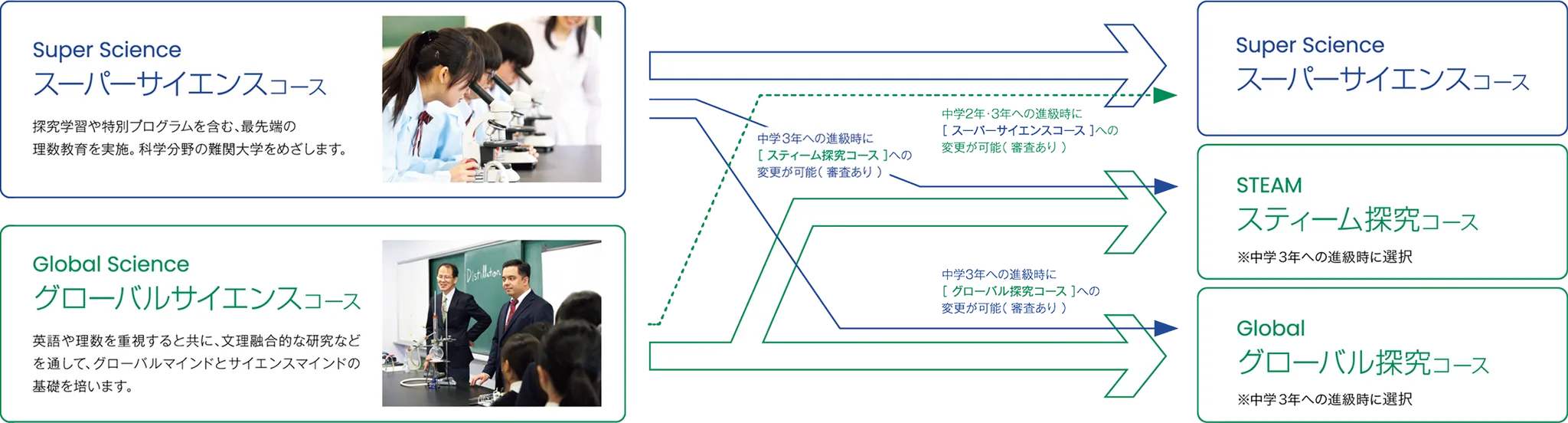 柔軟なコース選択